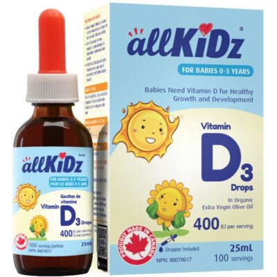 allKiDz® Vitamin D3 Drops – 25ml